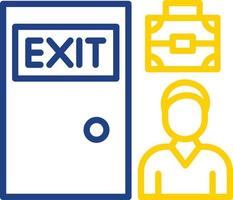 Exit Interview Vector Icon Design