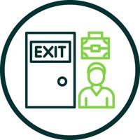 Exit Interview Vector Icon Design