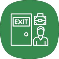 Exit Interview Vector Icon Design