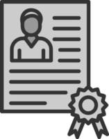 Employee Qualification Vector Icon Design