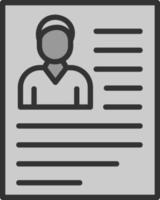 Cv Vector Icon Design