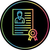 Employee Qualification Vector Icon Design