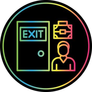 Exit Interview Vector Icon Design