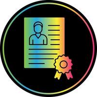 Employee Qualification Vector Icon Design