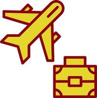 Business Trip Vector Icon Design