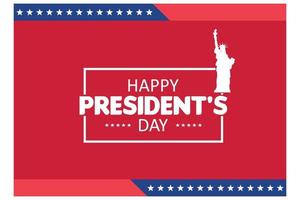 President's Day Illustration Poster Background, flat vector modern illustration