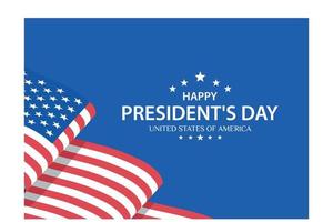 Presidents Day Background Design. Banner, Poster, Greeting Card, flat vector modern illustration