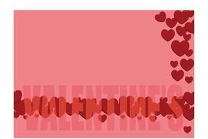 ilustración muchos corazones. fondo de San Valentín, ilustración moderna de vector plano