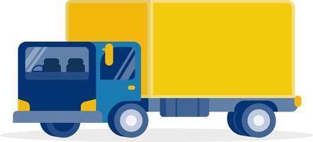 Delivery truck isolated background.Cargo truck vector illustration