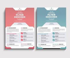 business brochure flyer design layout template A4, blur background Template vector