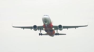 PHUKET, THAILAND NOVEMBER 26, 2017 - AirAsia Airbus 320 taking off from Phuket International airport video