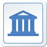 Bank Icon Vector Graphic Illustration
