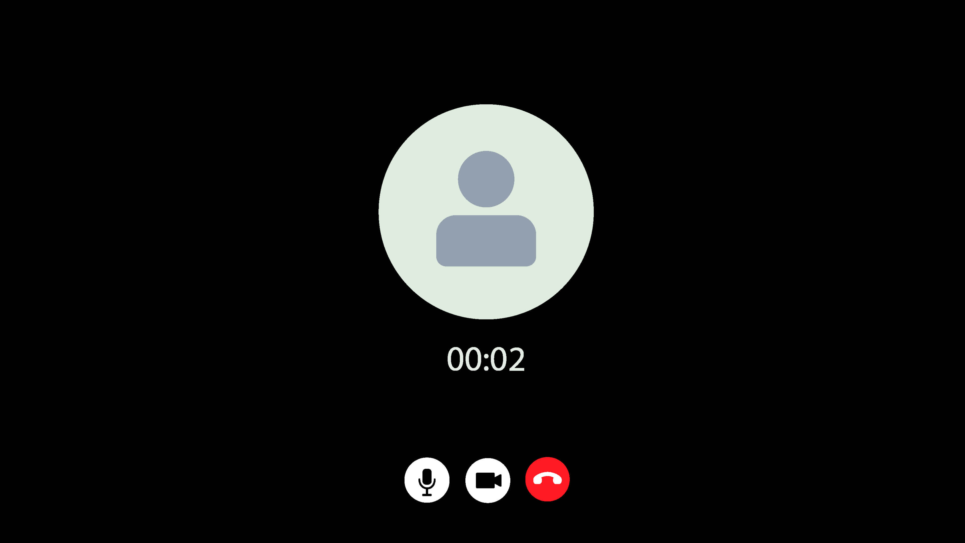 Incoming Call with Accept and Decline Option animation on Black