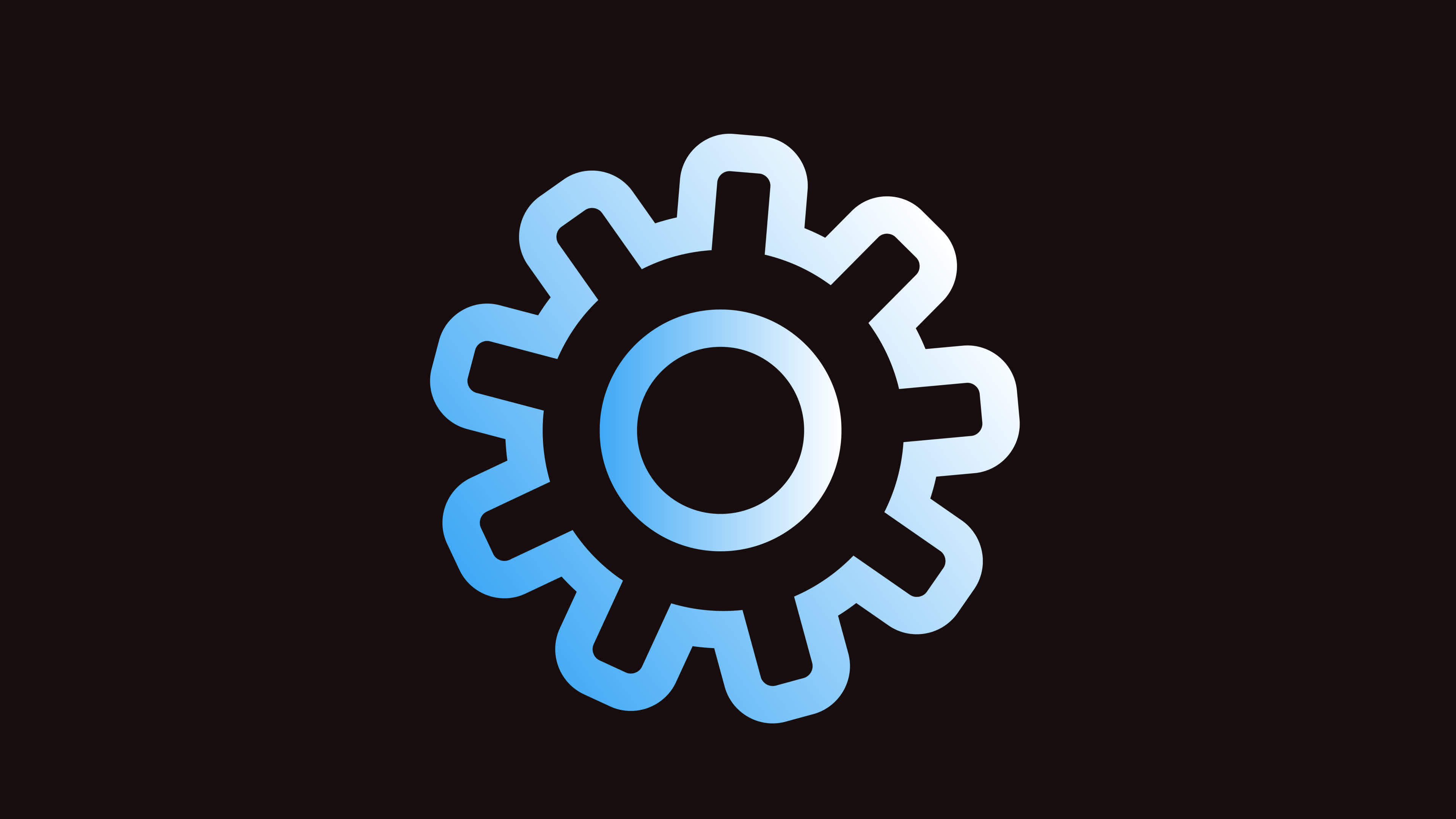 Settings Service Gear tool sign Maintenance icon ui animated on Alpha