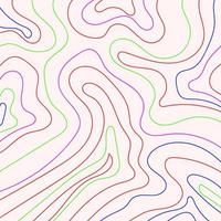 abstract background aesthetic with hand drawing line art vector