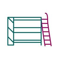 Bunk bed Vector Icon