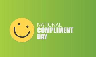 Vector Illustration of National Compliment Day. Simple and Elegant Design