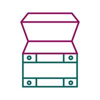 Open Treasure Box Vector Icon