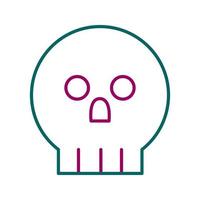 icono de vector de calavera pirata