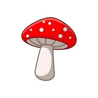 Amanita Muscaria Poisonous Mushrooms Vector