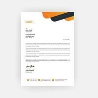 Simple Creative Letterhead Template Design vector