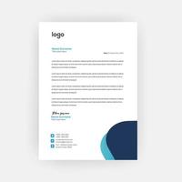 Simple Creative Letterhead Template Design vector