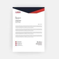 Simple Creative Letterhead Template Design vector