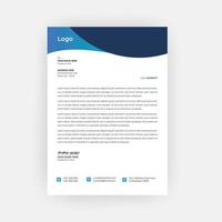 Simple Creative Letterhead Template Design vector