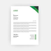 Simple Creative Letterhead Template Design vector