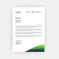 Simple Creative Letterhead Template Design vector