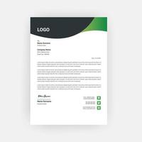 Simple Creative Letterhead Template Design vector