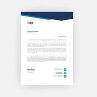 Simple Creative Letterhead Template Design vector