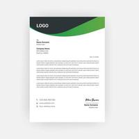 Simple Creative Letterhead Template Design vector