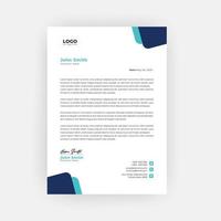 Simple Creative Letterhead Template Design vector