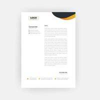 Simple Creative Letterhead Template Design vector