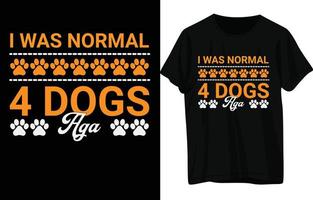 Dog T-Shirt Design vector