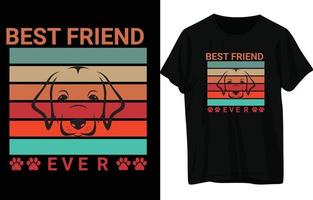 diseño de camiseta de perro vector