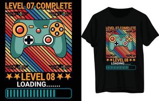 diseño de camiseta de juego vector