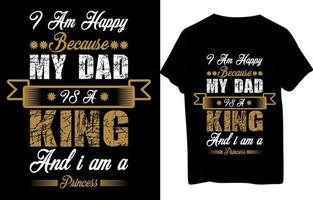 Father Day T-Shirt Design vector