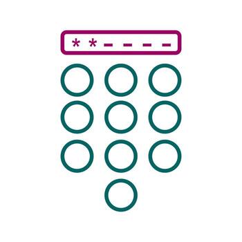 icono de vector de bloqueo de contraseña