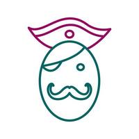 Pirate in Hat Vector Icon