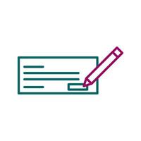 Write Cheque Vector Icon