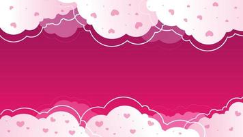 Vector Valentines pink background