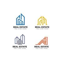 Real Estate Logo, Real Estate Icon, Real Estate Monogram, Real Estate Design Vector