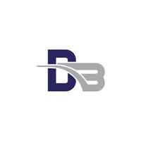 DB logo designed with letter D B in vector format