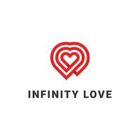 logotipo de amor infinito vector