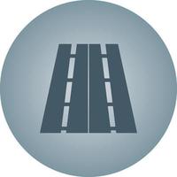 Beautiful Highway Vector Glyph icon
