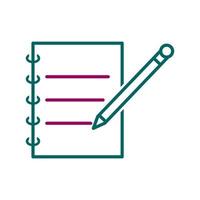 Notebook and Pen Vector Icon