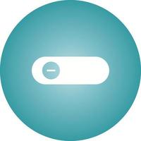 Beautiful Slide Button Glyph Vector Icon