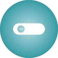 Beautiful Slide Button Glyph Vector Icon